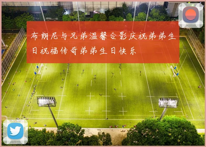 布朗尼与兄弟温馨合影庆祝弟弟生日祝福传奇弟弟生日快乐